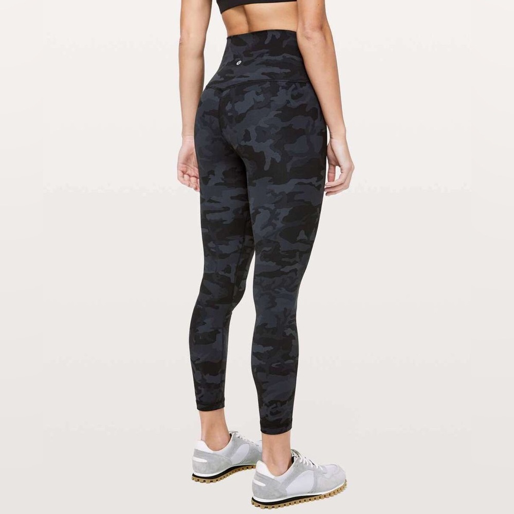 Lululemon Black Camo Align Leggings (Size 4)